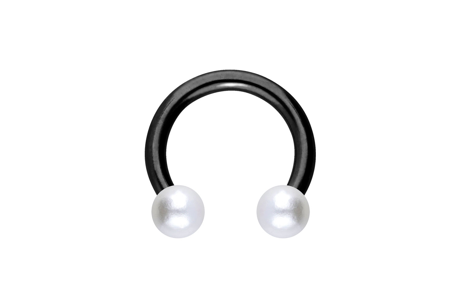 Chirurgenstahl Hufeisenring Piercing SYNTHETISCHE PERLEN